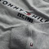 Bluza Tommy Hilfiger męska szara wkładana przez głowę bawełniana duże logo